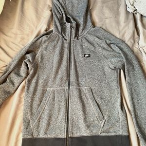 Mens Gray Nike Zip Up Jacket (Lightly Used)